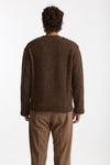 Maglia girocollo marrone uomo Diana studio - 4