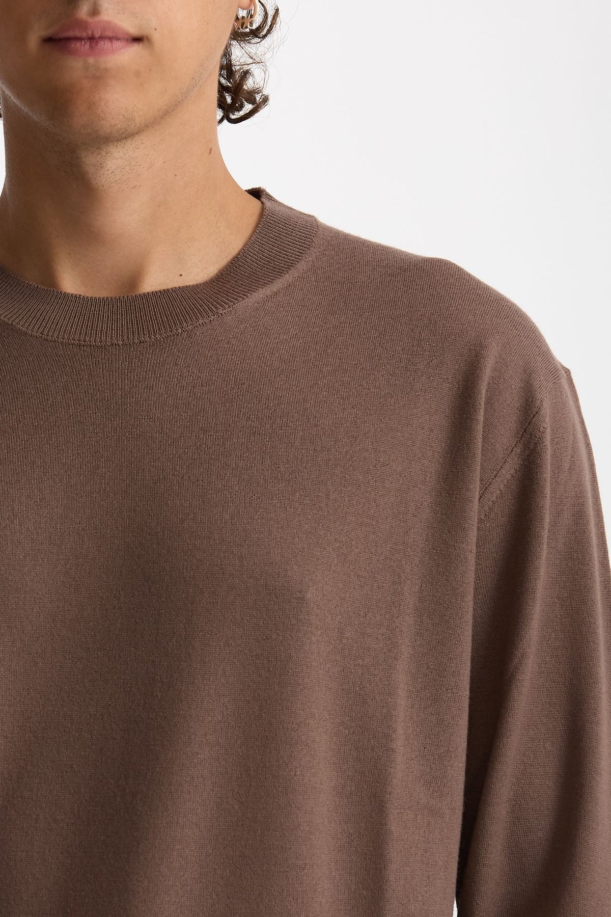 Maglia in lana e cashmere tortora uomo Diana studio - 2