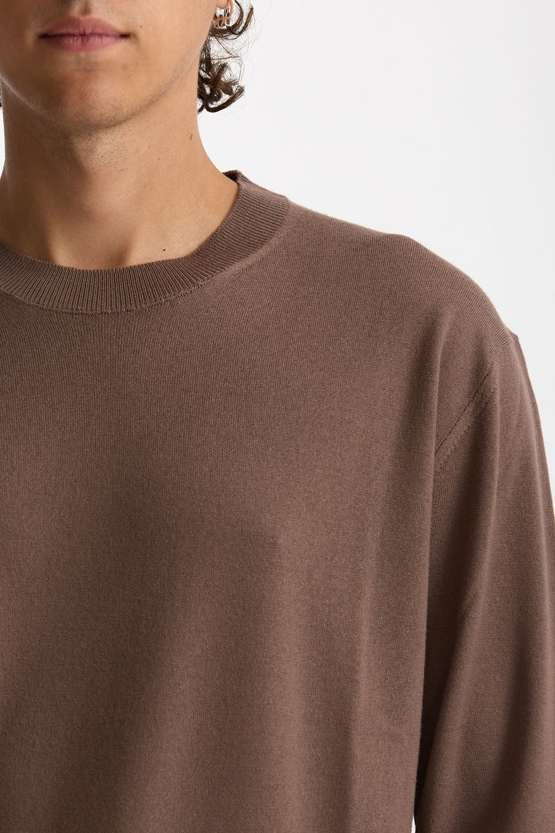 Maglia in lana e cashmere tortora uomo Diana studio - 2