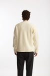 Cardigan in lana panna uomo Diana studio - 4