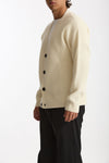 Cardigan in lana panna uomo Diana studio - 5