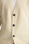 Cardigan in lana panna uomo Diana studio - 6