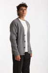 Cardigan in lana grigio uomo Diana studio - 3