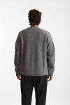 Cardigan in lana grigio uomo Diana studio - 4