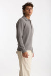 Polo in lana boucle’ grigio uomo Diana studio - 3