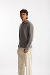 Polo in lana boucle’ grigio uomo Diana studio - 5