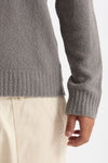 Polo in lana boucle’ grigio uomo Diana studio - 6