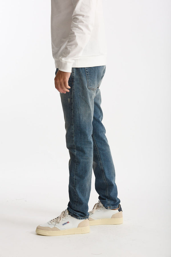 Jeans ICON lavaggio chiaro destroyed uomo Dondup