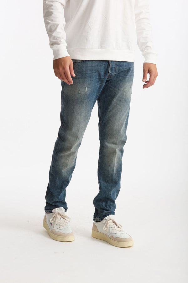 Jeans ICON lavaggio chiaro destroyed uomo Dondup