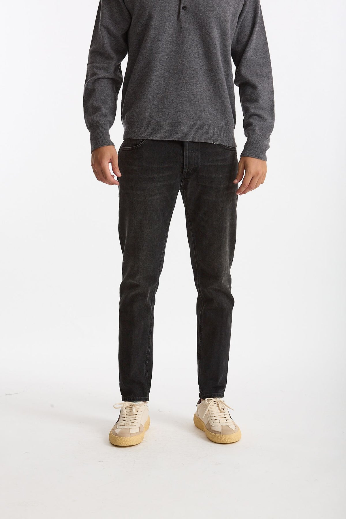 Jeans BRIGHTON cotone stretch nero uomo Dondup - 2