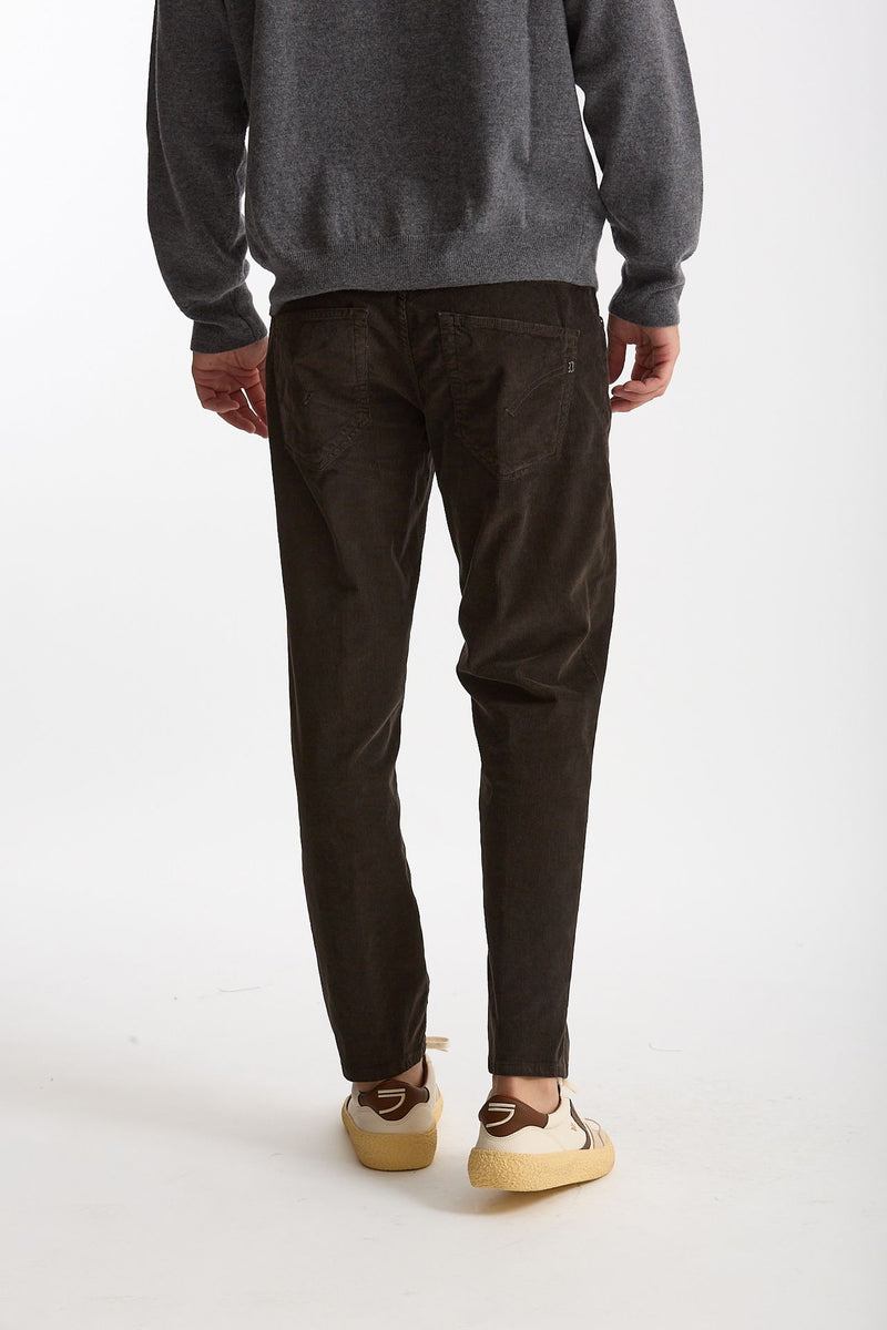 Jeans BRIGHTON in velluto marrone uomo Dondup - 4
