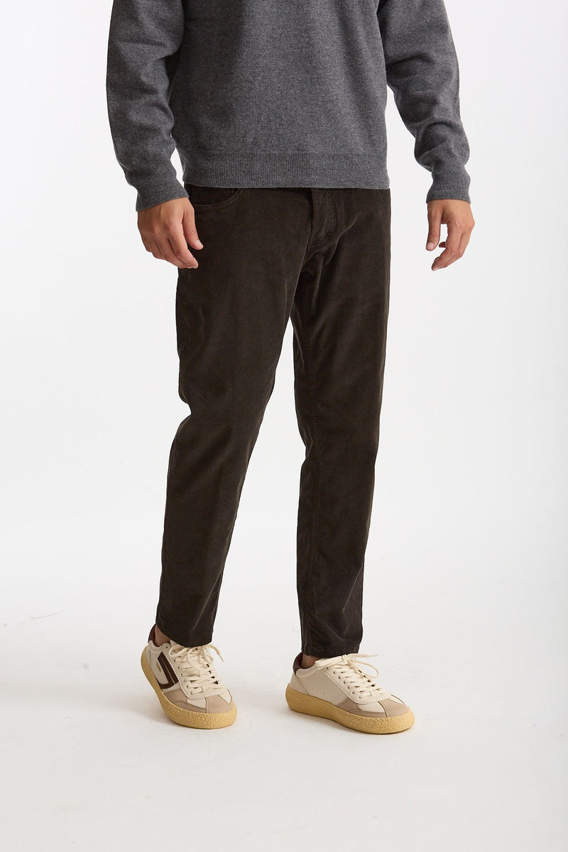 Jeans BRIGHTON in velluto marrone uomo Dondup - 5