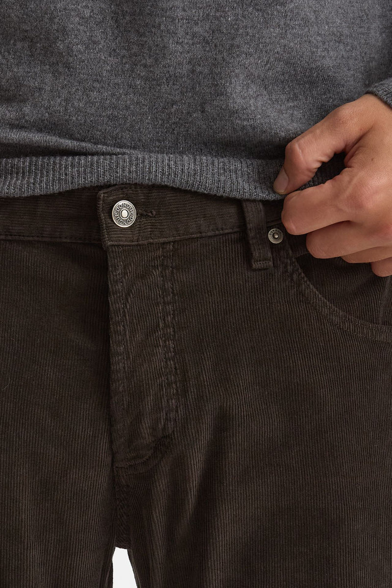 Jeans BRIGHTON in velluto marrone uomo Dondup - 6