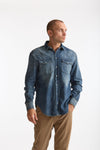 Camicia manica lunga in denim medio uomo Dondup - 1