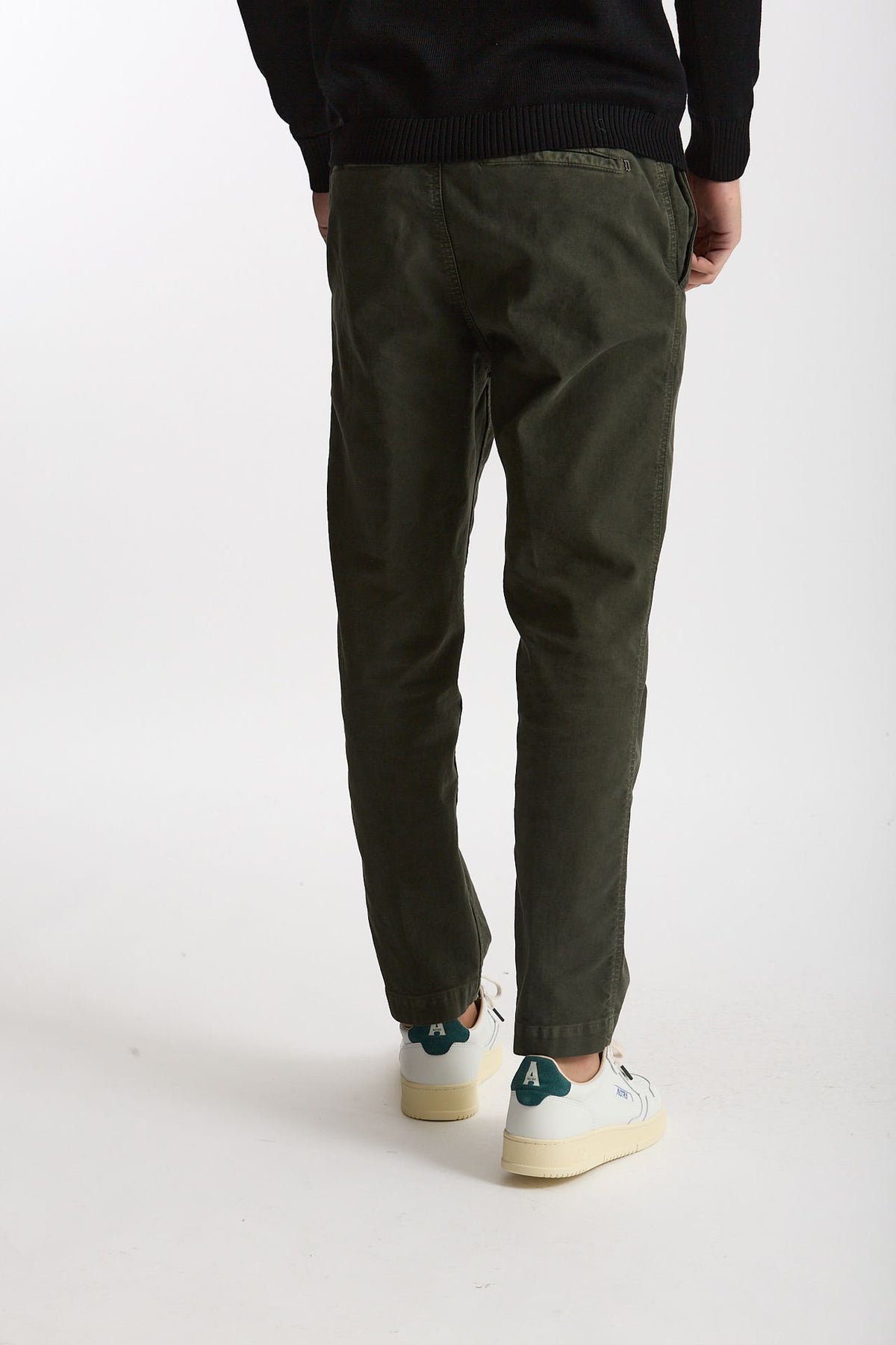 Pantalone in cotone lavato stretch ZYAN verdone uomo Dondup - 3