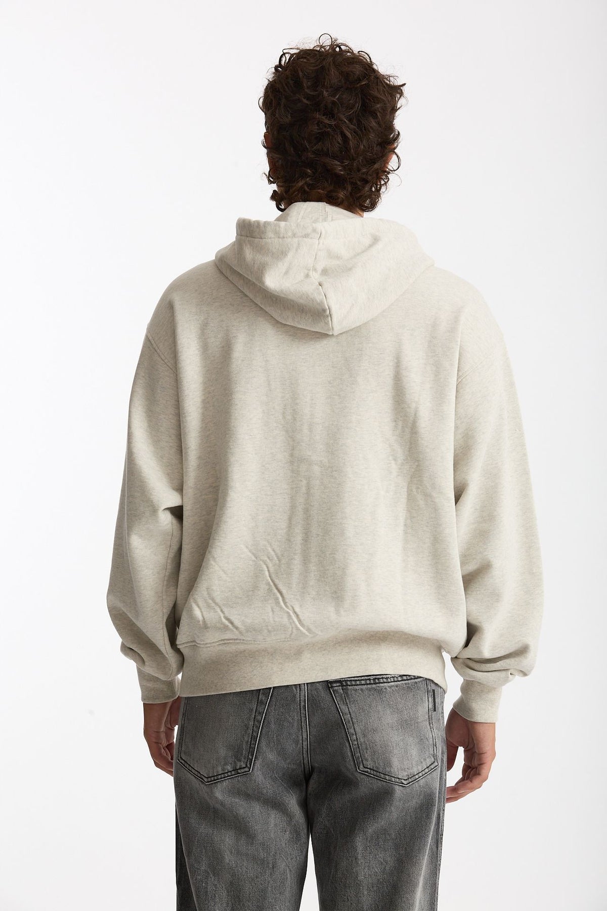 Felpa Full zip in cotone grigio chiaro uomo Drôle de monsieur - 3