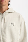 Felpa Full zip in cotone grigio chiaro uomo Drôle de monsieur - 5