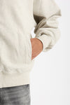 Felpa Full zip in cotone grigio chiaro uomo Drôle de monsieur - 6