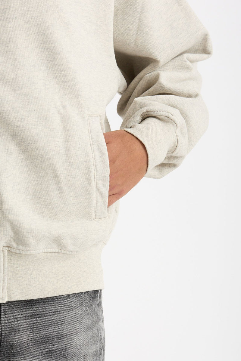 Felpa Full zip in cotone grigio chiaro uomo Drôle de monsieur - 6