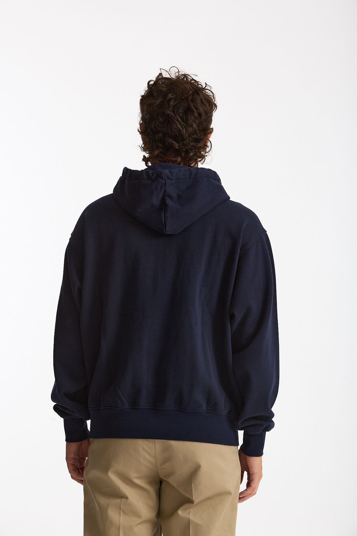 Felpa Full zip in cotone blu uomo Drôle de monsieur - 4