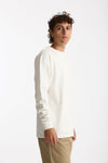 T-shirt girocollo in cotone bianco uomo Drôle de monsieur - 4