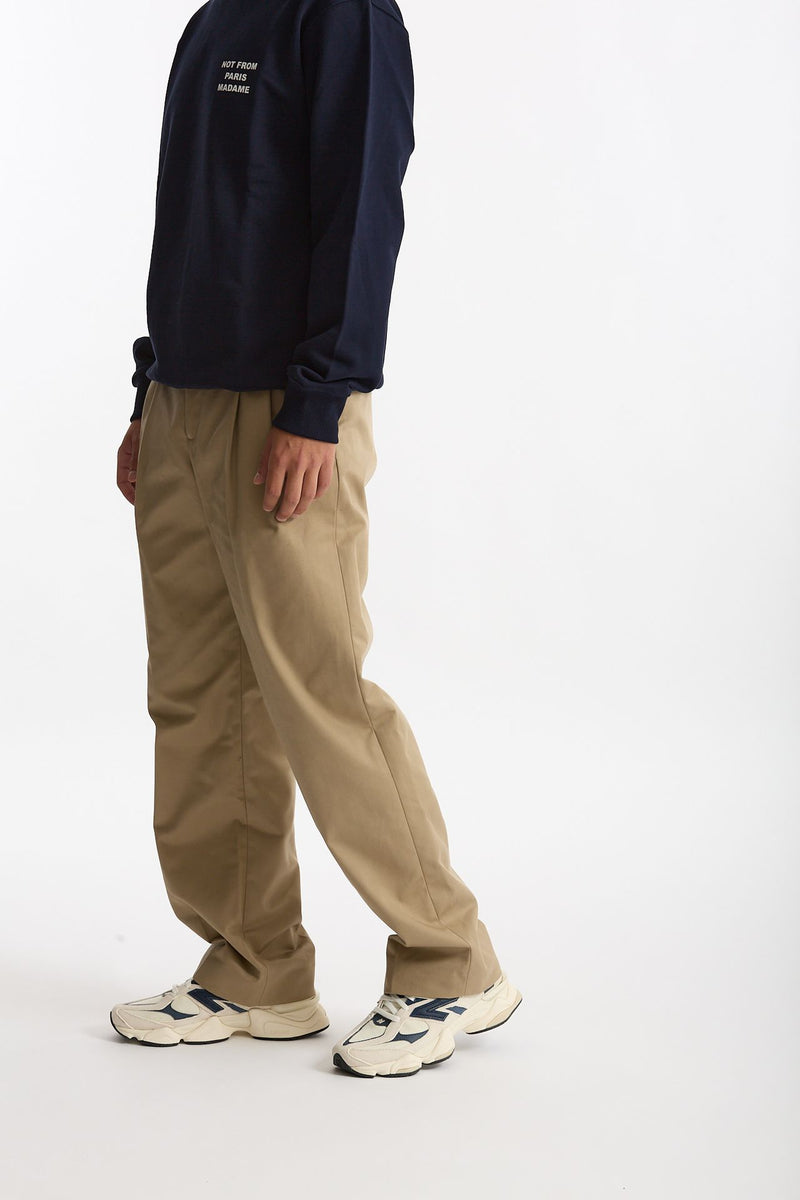 Pantalone Misto cotone beige uomo Drôle de monsieur - 2
