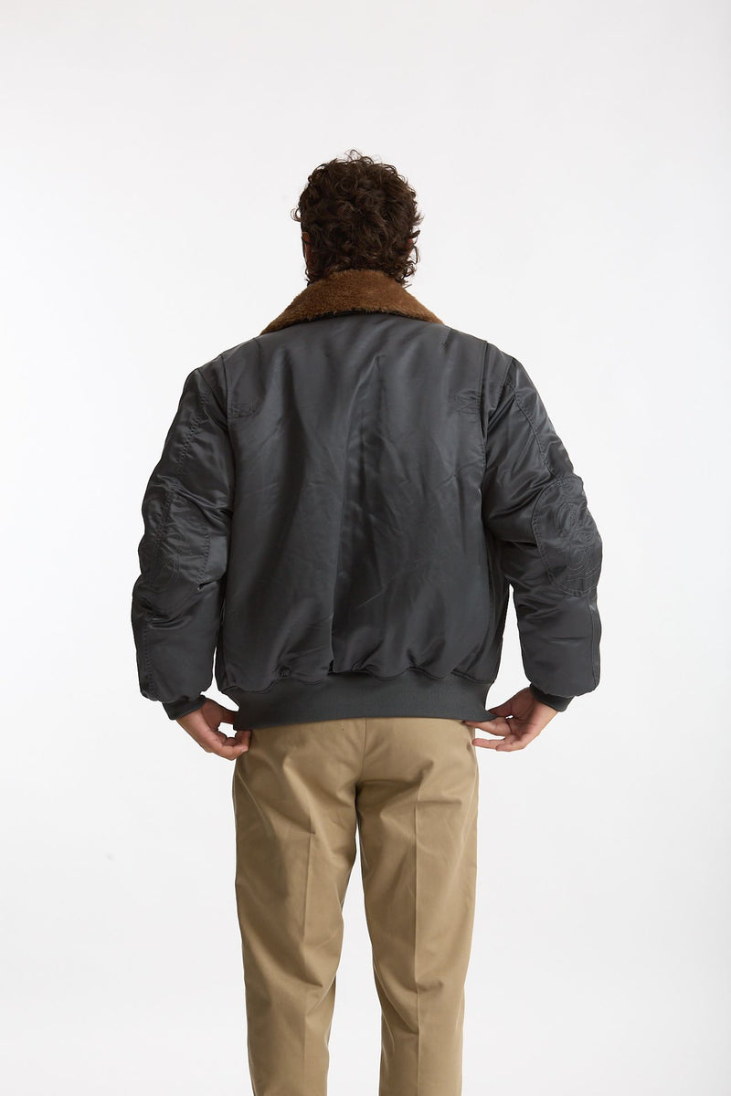 Bomber foderato grigio uomo Drôle de monsieur - 5