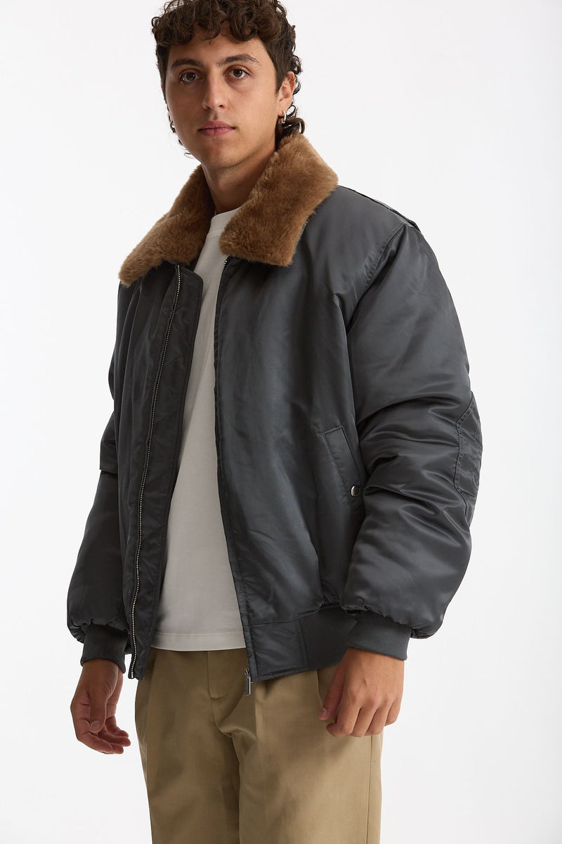 Bomber foderato grigio uomo Drôle de monsieur - 6