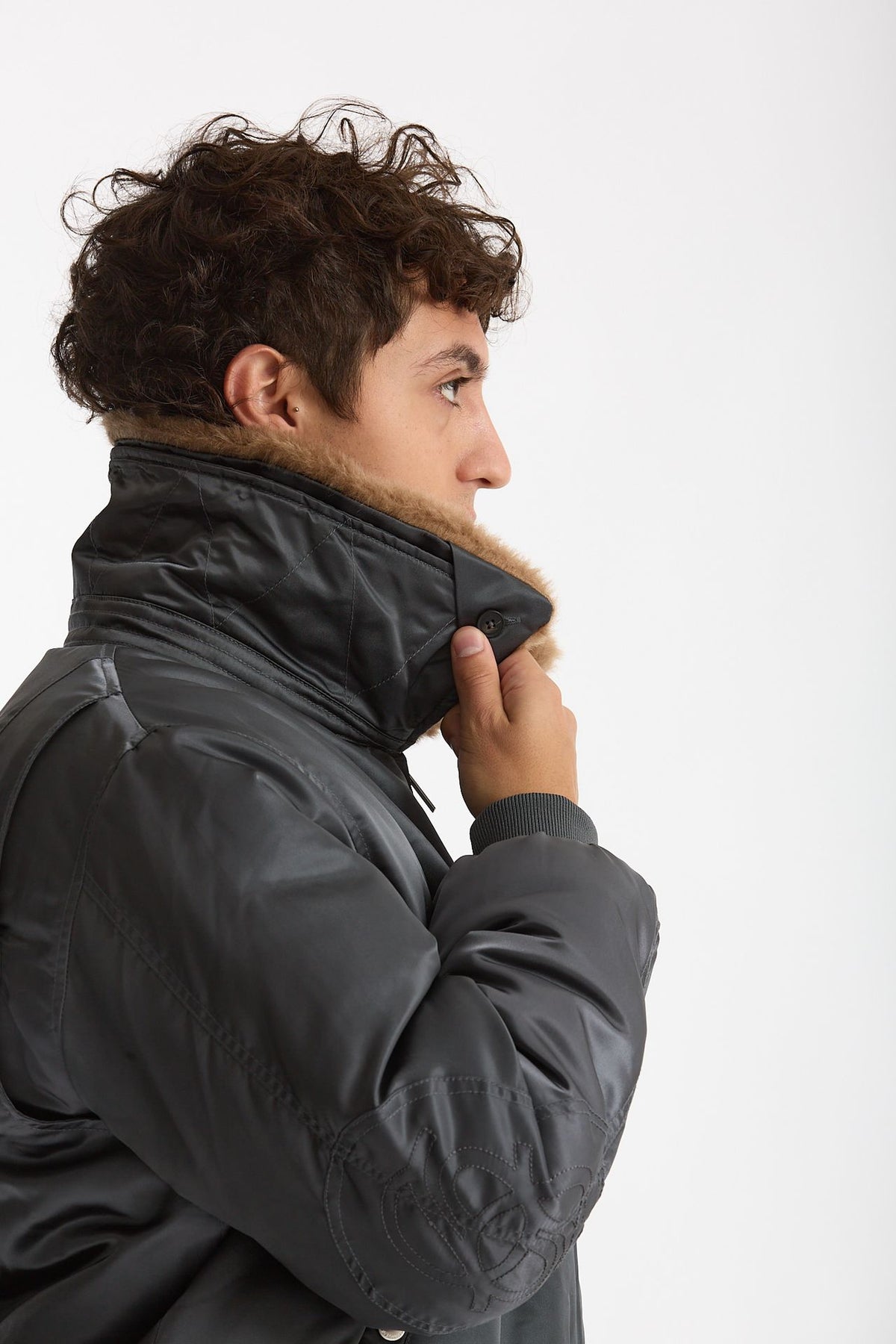 Bomber foderato grigio uomo Drôle de monsieur - 8