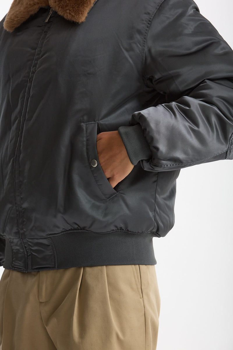 Bomber foderato grigio uomo Drôle de monsieur - 2