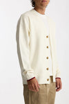 Cardigan in Lana merinos panna uomo Drôle de monsieur - 2
