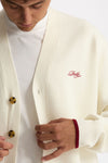 Cardigan in Lana merinos panna uomo Drôle de monsieur - 5