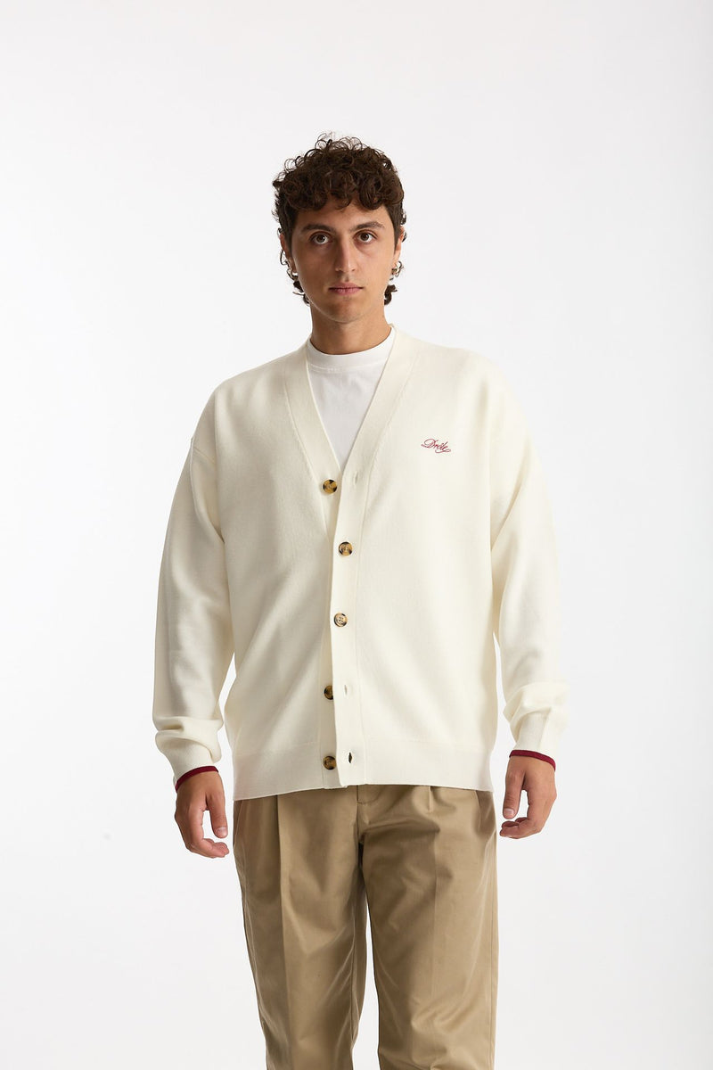 Cardigan in Lana merinos panna uomo Drôle de monsieur - 6