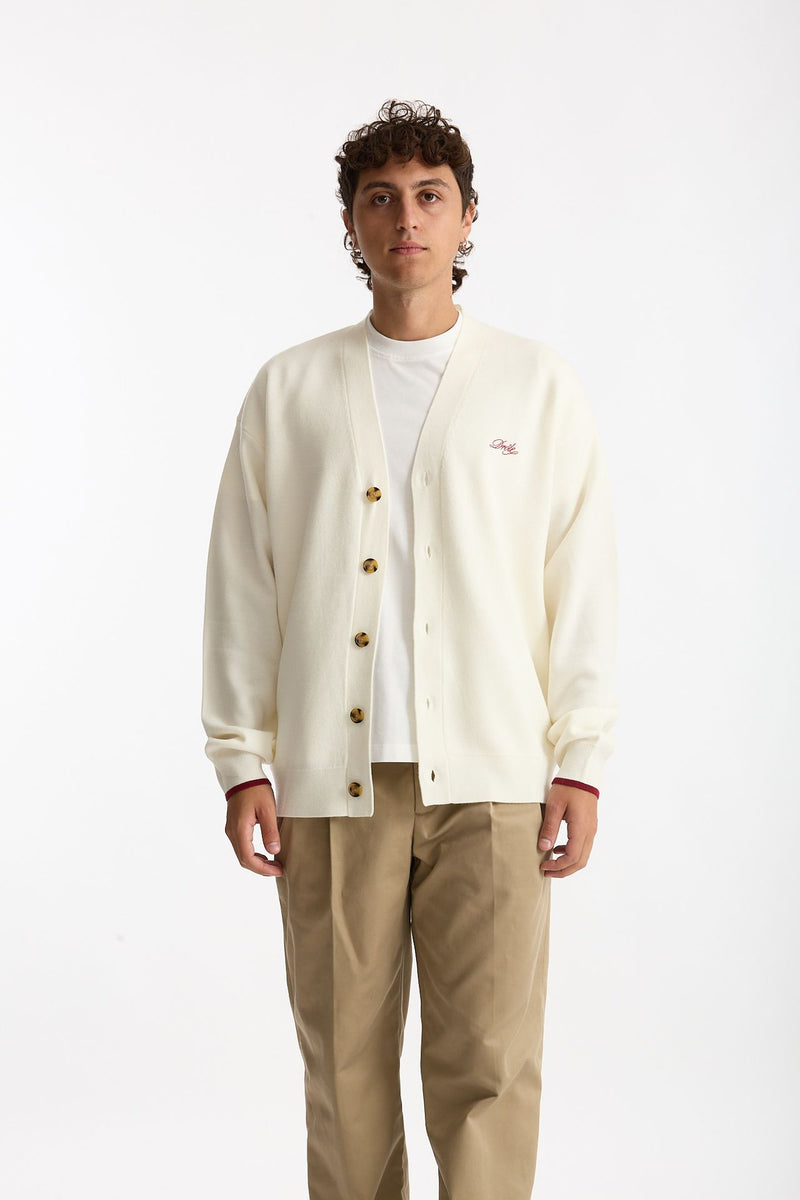 Cardigan in Lana merinos panna uomo Drôle de monsieur - 1
