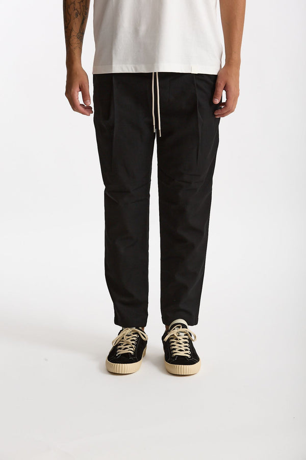 Pantalone in misto cotone nero uomo Drôle de monsieur