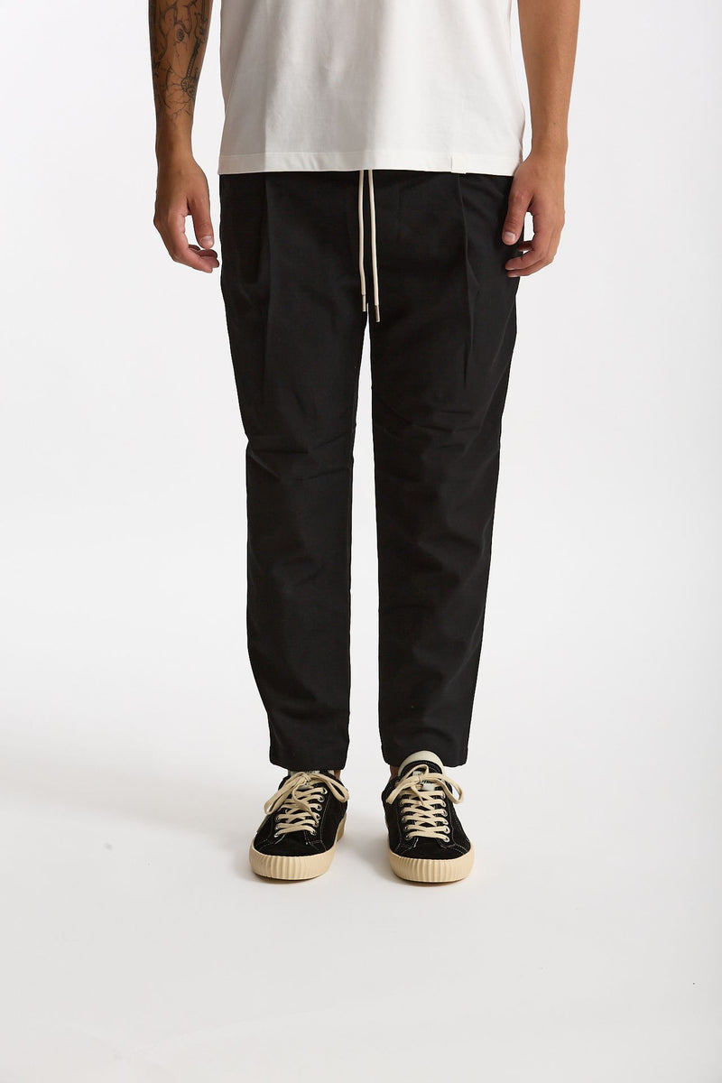 Pantalone in misto cotone nero uomo Drôle de monsieur - 1