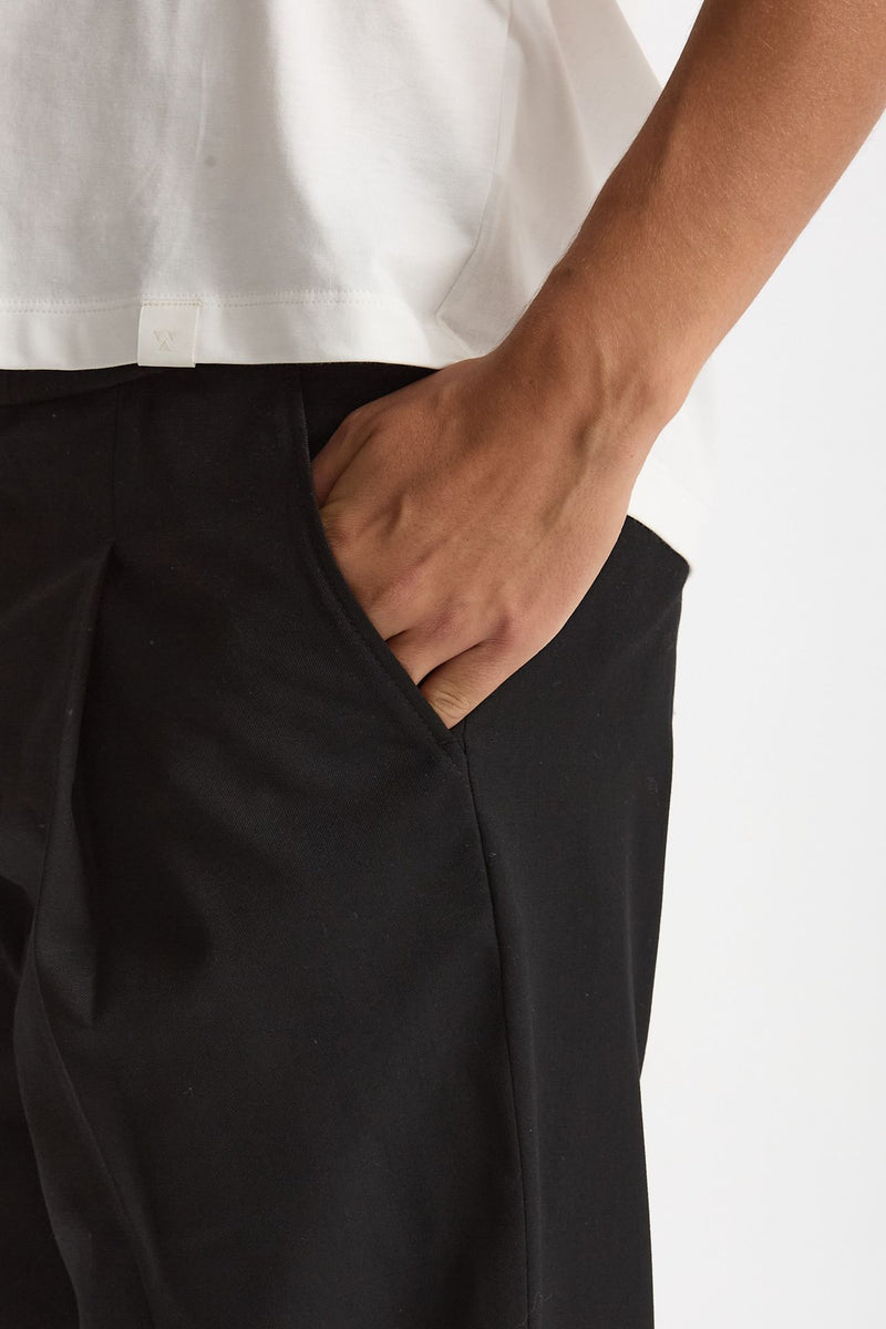 Pantalone in misto cotone nero uomo Drôle de monsieur - 5