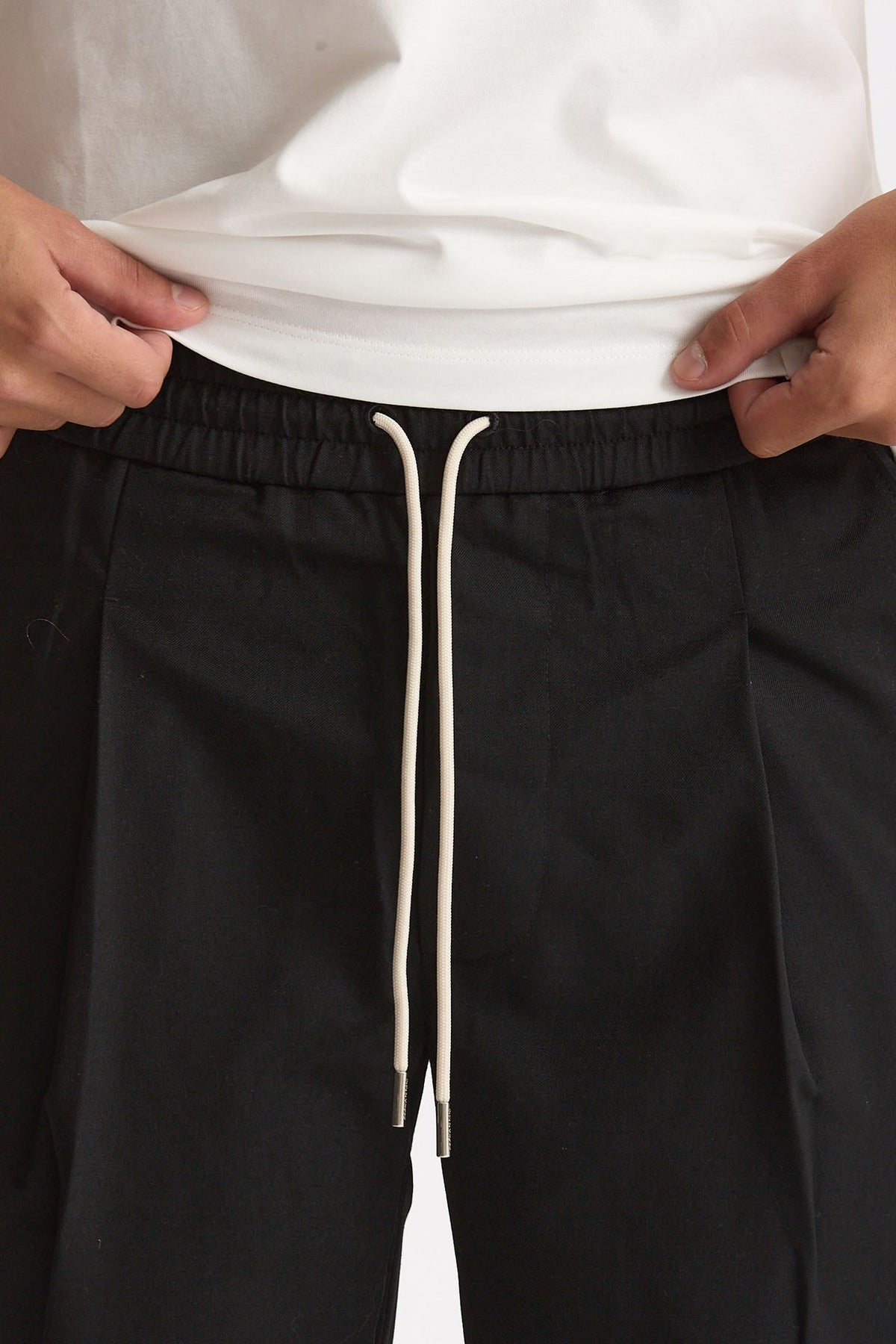 Pantalone in misto cotone nero uomo Drôle de monsieur - 6