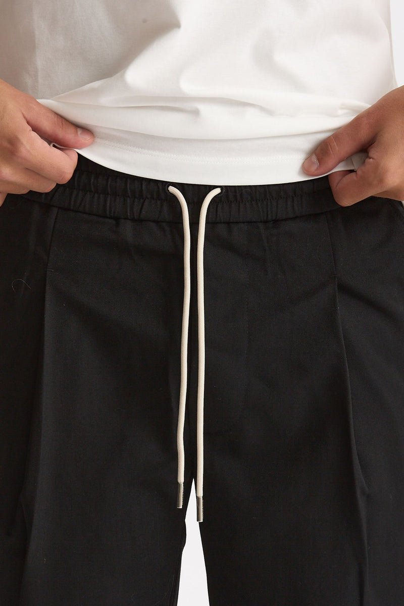 Pantalone in misto cotone nero uomo Drôle de monsieur - 6