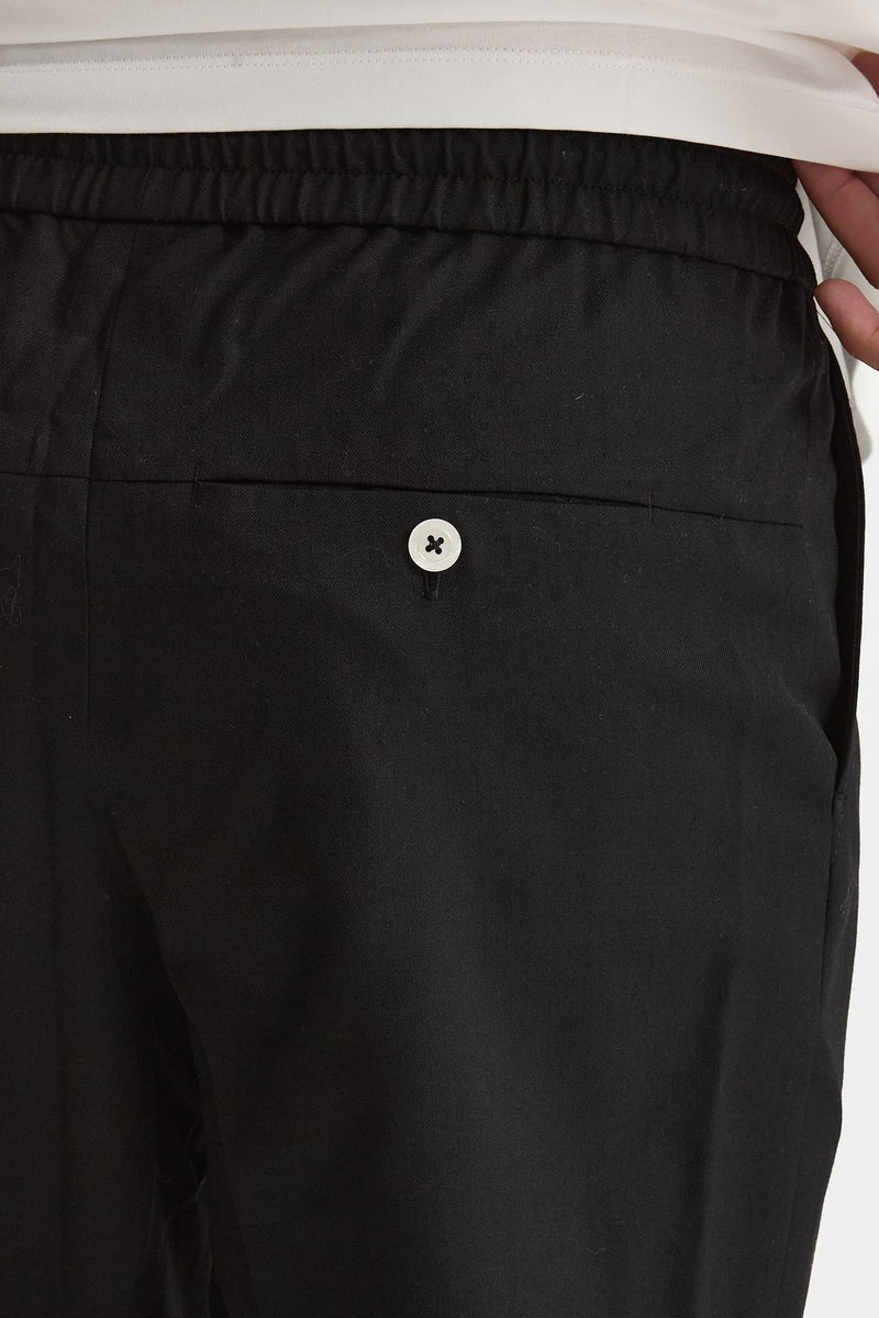 Pantalone in misto cotone nero uomo Drôle de monsieur - 7