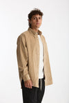 Camicia in velluto beige uomo Drôle de monsieur - 4