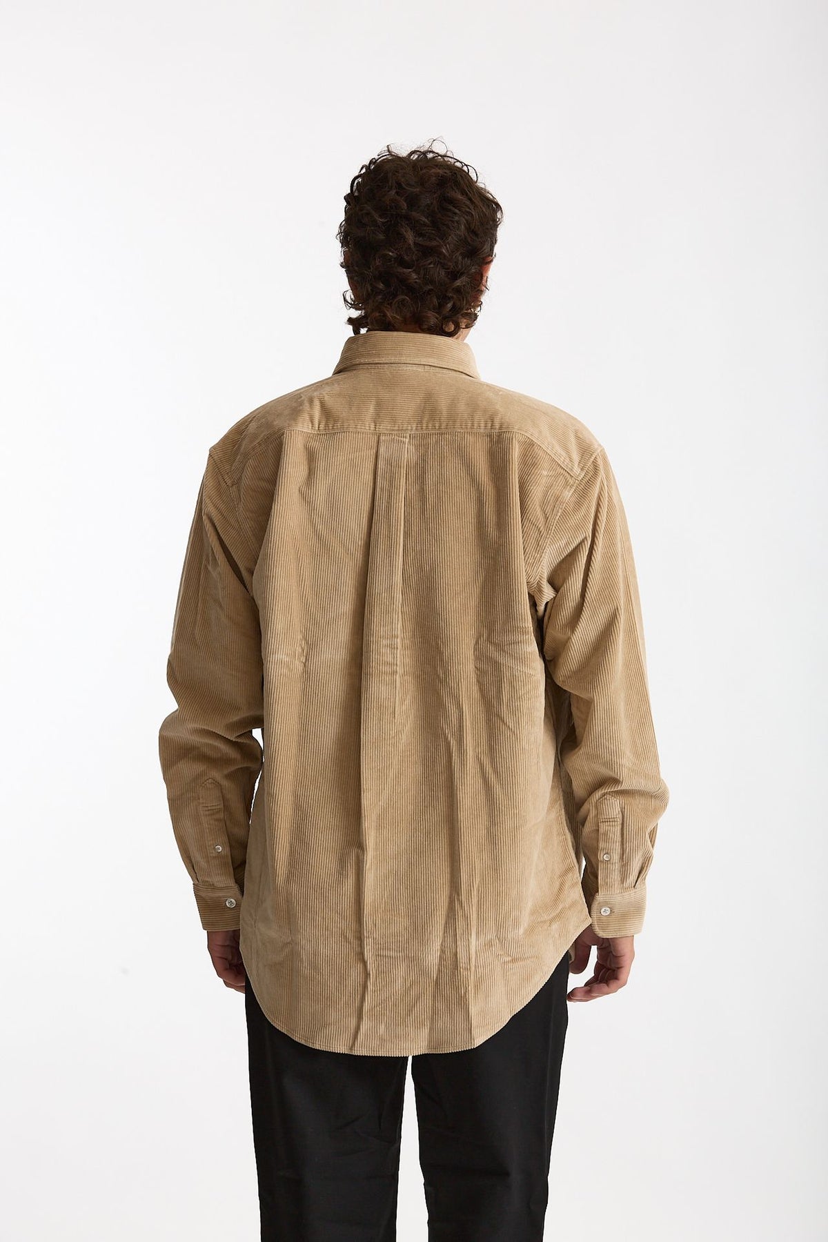 Camicia in velluto beige uomo Drôle de monsieur - 5