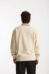 Felpa in cotone panna uomo Drôle de monsieur - 3