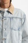 Giubbino denim Lavaggio chiaro uomo Drôle de monsieur - 2