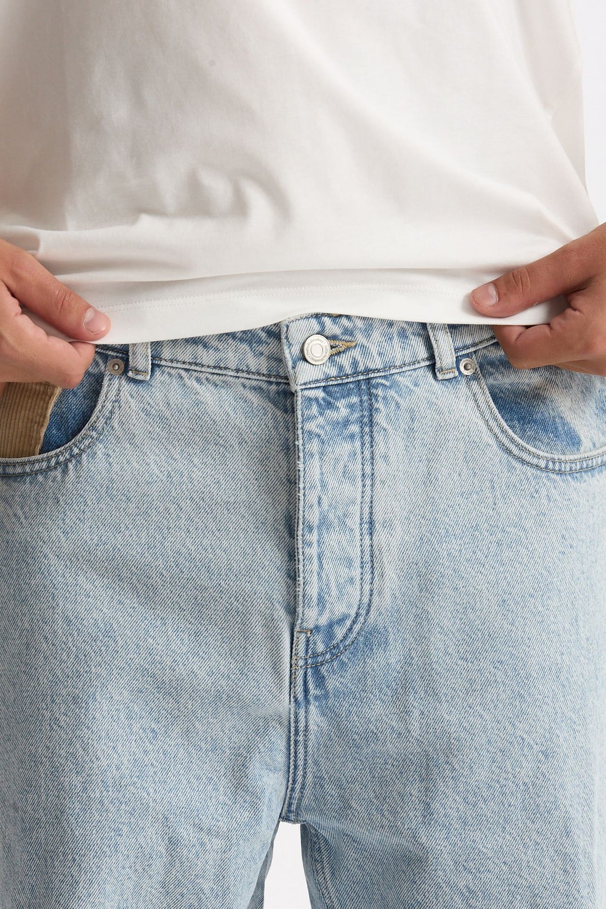 Jeans ampio lavaggio chiaro uomo Drôle de monsieur - 6
