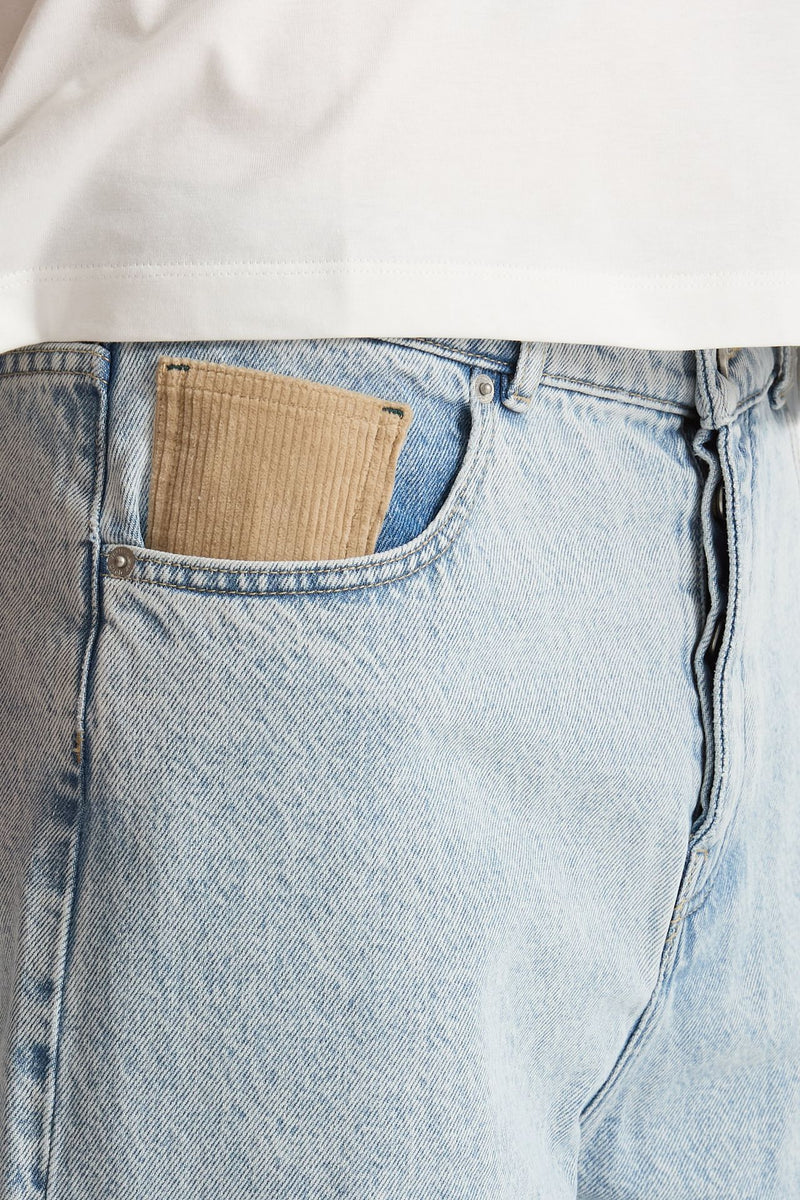 Jeans ampio lavaggio chiaro uomo Drôle de monsieur - 7