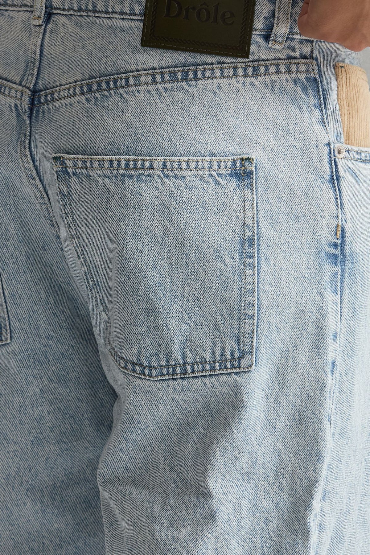 Jeans ampio lavaggio chiaro uomo Drôle de monsieur - 8