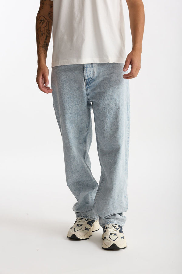 Jeans ampio lavaggio chiaro uomo Drôle de monsieur