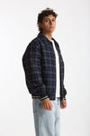 Bomber scozzese blu e nero uomo Drôle de monsieur - 3