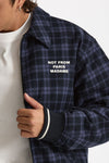 Bomber scozzese blu e nero uomo Drôle de monsieur - 6